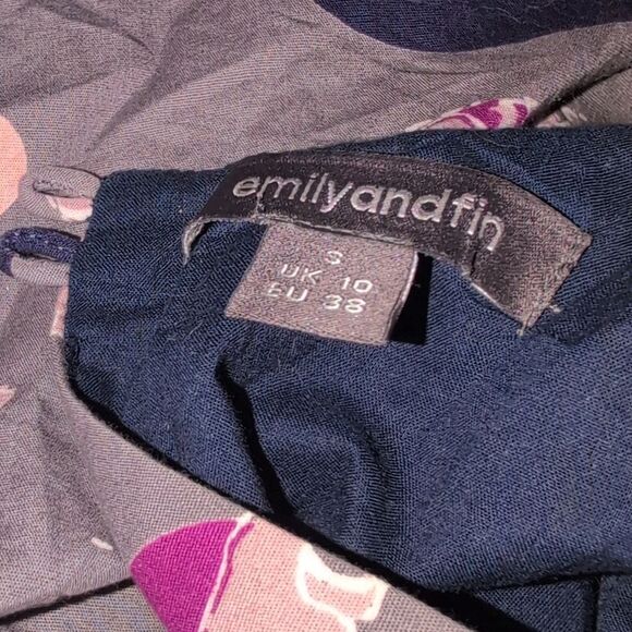 Emily And Fin Cotton Fun Polar Bear Print Gray & Pink‎ Dress Women's Size Small - Picture 2 of 6